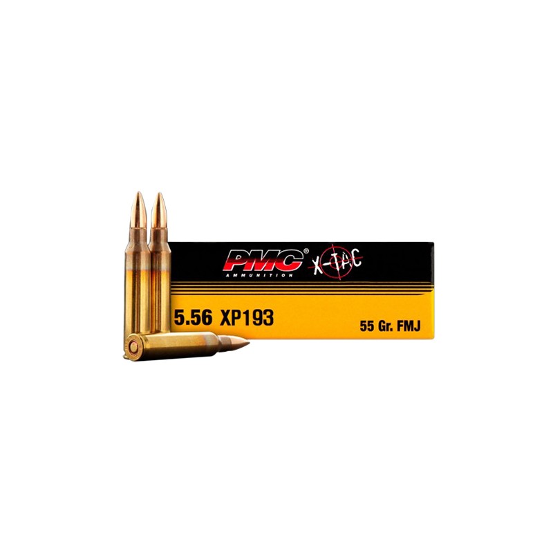 PMC 556XBP XTac Battle Pack 5.56x45mm NATO 55 gr Full Metal Jacket Boat Tail 200 Per Box 5 Case