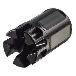 Primary Weapons 3CQB12A1F CBQ Compensator Black 4140 Steel with 1228 tpi Threads 2.50 OAL  1.375 Diameter For 223 Rem5.56x45mm N