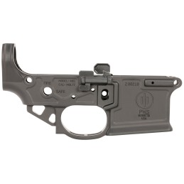 Primary Weapons 2M100SM111F MK1 Mod 2M Black Anodized Stripped Lower For AR15 Oversized Ambidextrous Bolt ReleaseCatch