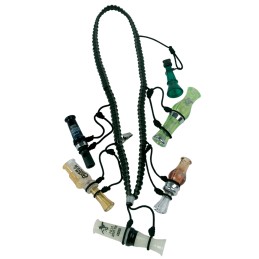 Primos 69628 Waterfowlers Call Lanyard  Black Nylon