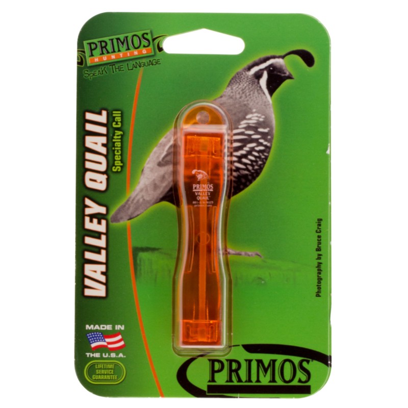 Primos PS339 Valley Quail  Bite Call Attracts Quail Brown Wood