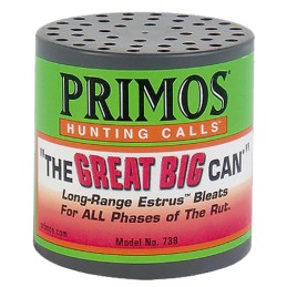 Primos 738 The Great Big Can Doe Bleat Attracts Deer Green Plastic