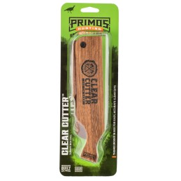 Primos PS244 Clear Cutter  Box Call Turkey Hen Sounds Attracts Turkeys Brown MahoganyWalnut