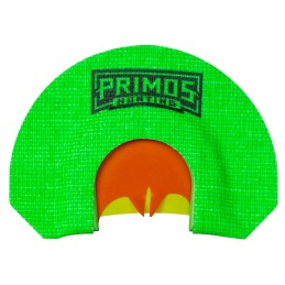 Primos PS1267 The Lucy  Diaphragm Call Triple Reed Turkey Hen Sounds Attracts Turkey Green Plastic Bat Cut