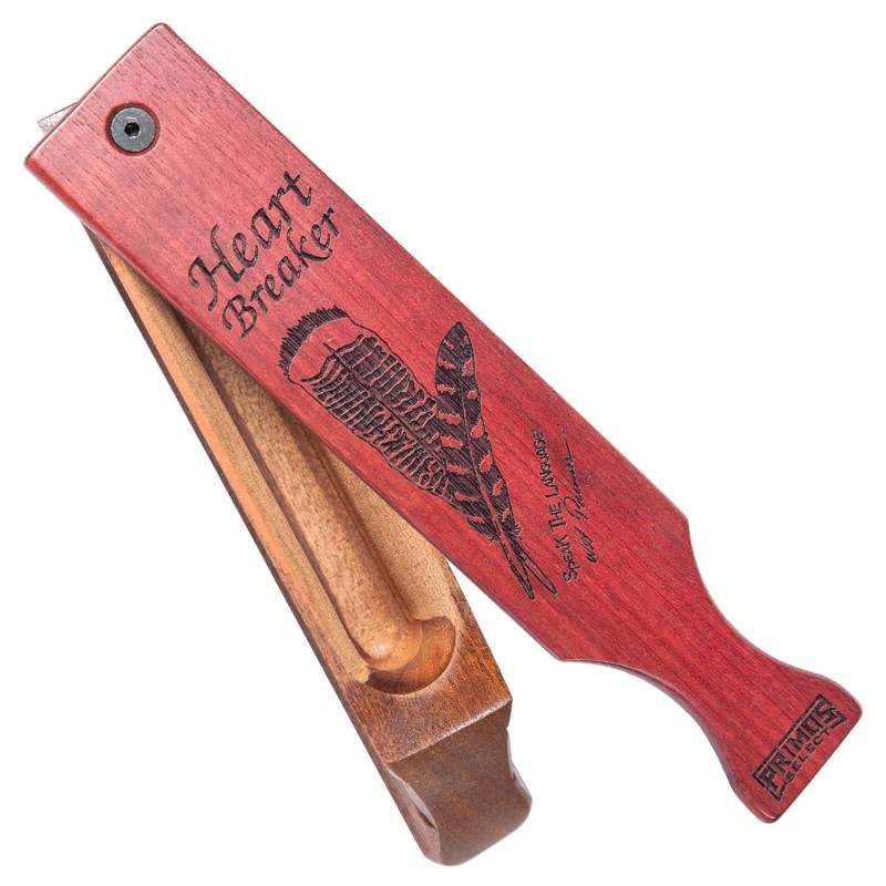 Primos 228 Heartbreaker  Box Call Attracts Turkey NaturalPurple Mahogany