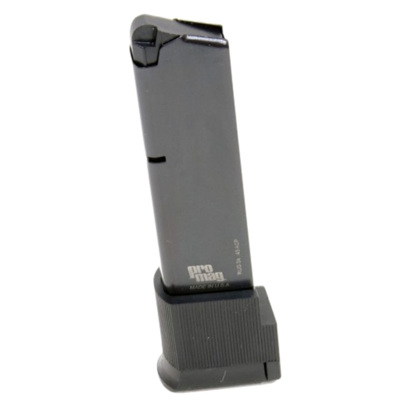 ProMag RUG04 Standard  Blued Extended 10rd 45 ACP for Ruger P90P97