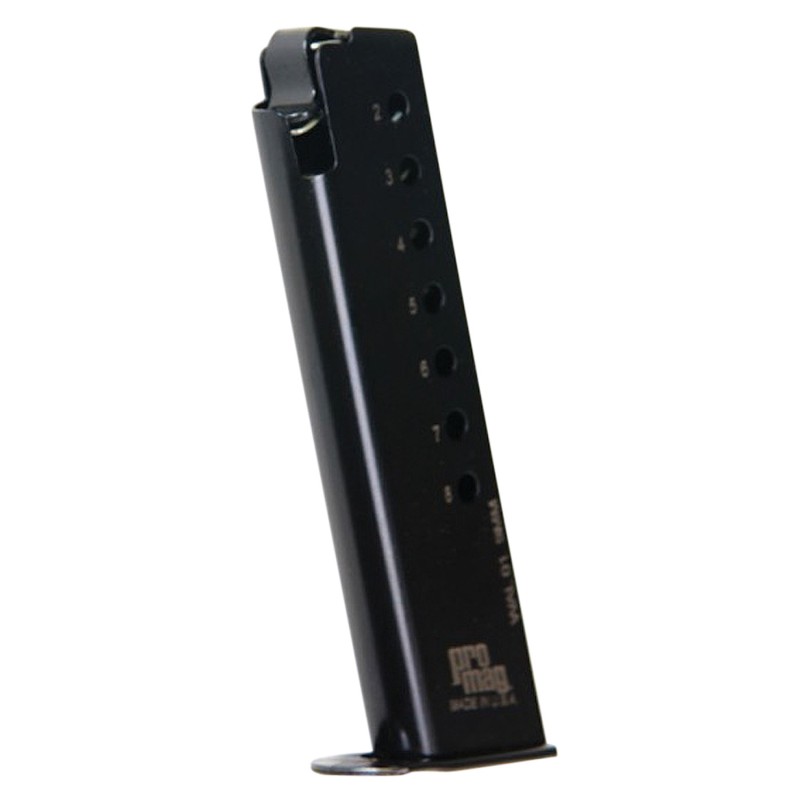 ProMag WAL01 Standard  Blued Detachable 8rd 9mm Luger for Walther P1P38