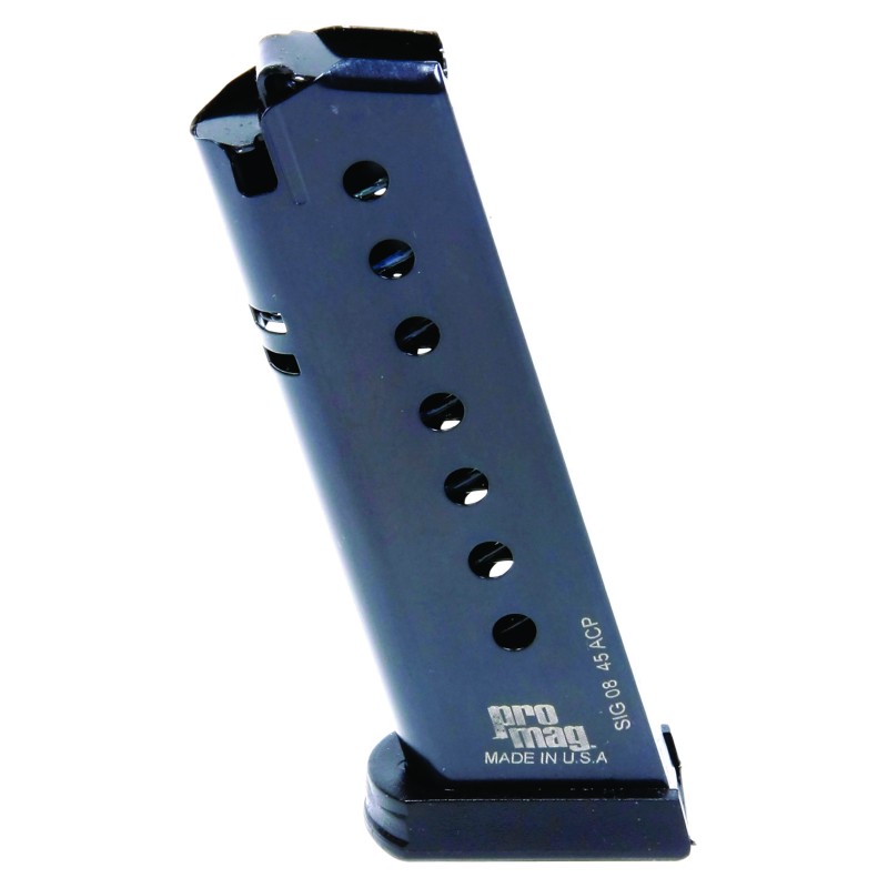 ProMag SIG08 Standard  Blued Steel Detachable 8rd for 45 ACP Sig P220