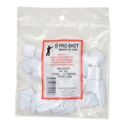 ProShot 34500 Cleaning Patches  .17 .177 Cal Air .22 Rimfire Rifle 0.75 Square Cotton Flannel 500 Pack