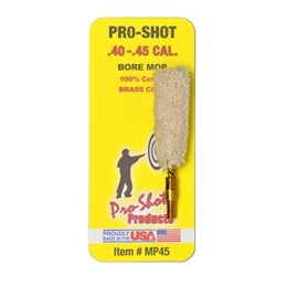 ProShot MP45 Bore Mop  .40  .45 Cal Pistol 832 Thread 100 Cotton