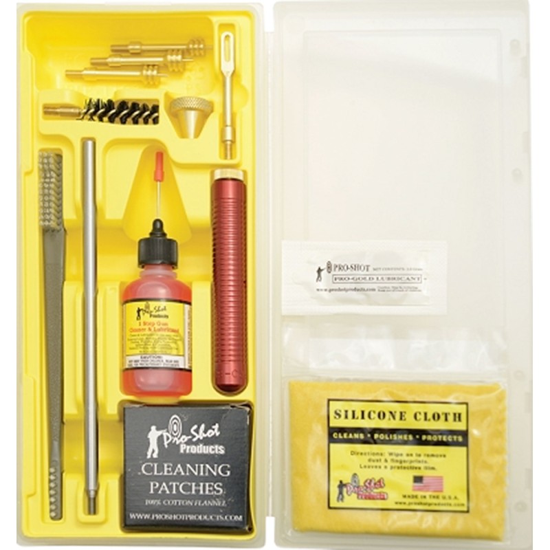 ProShot MPK3845 Classic Box Kit .38 .45 Cal PistolYellow Plastic Case