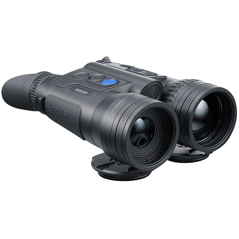 Pulsar PL77483 Merger LRF XQ35 Thermal Binocular Black 312x35mm 384x288 50Hz Resolution Zoom 4x Features Laser Rangefinder