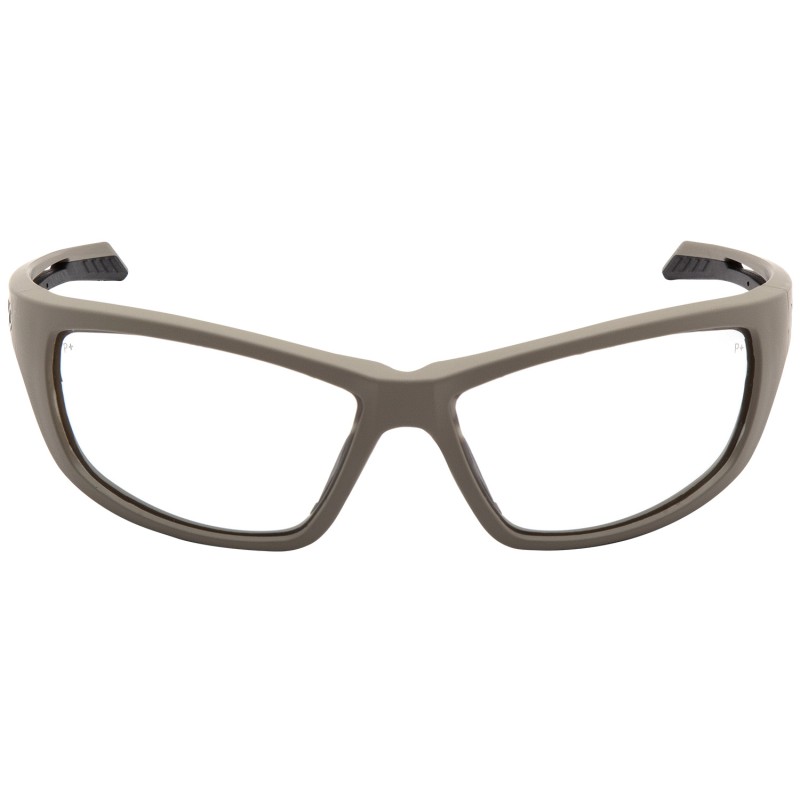 Pyramex VGST1310T Howitzer Glasses Clear Lens AntiFog Tan Frame