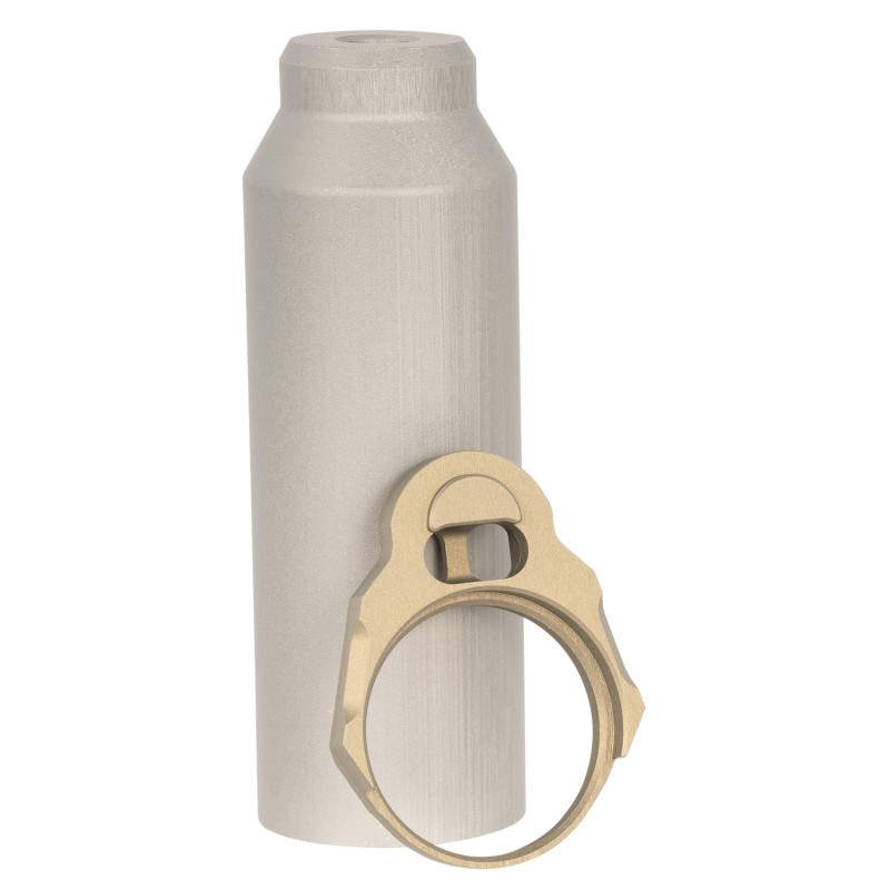 Q LLC ACCHBTUBESLEEVE Honey Badger Buffer Tube Sleeve Gray with End Plate