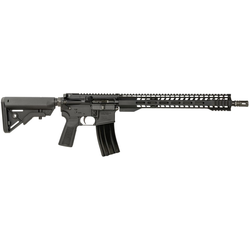 Radical Firearms FR16300HBAR15SHR FR16  300 Blackout 301 16 Black 15 MLok Skinny Hybrid Handguard B5 Systems Bravo Stock  Type 2