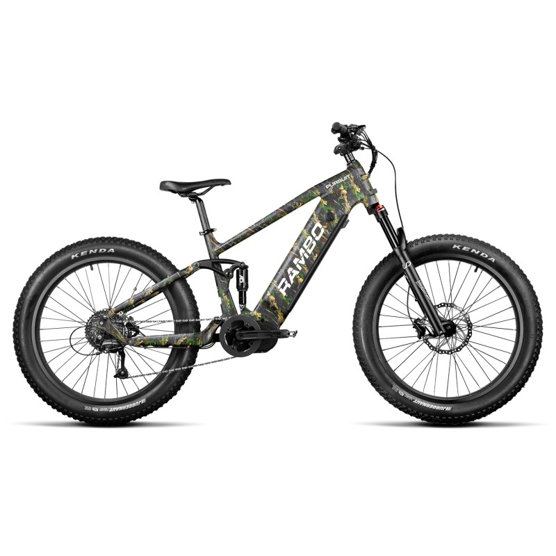 Rambo Bikes R750PFSVWC Pursuit 2.0 Full Suspension TrueTimber Viper Woodland Camo Shimano High Performance 8 Speed High Torque R