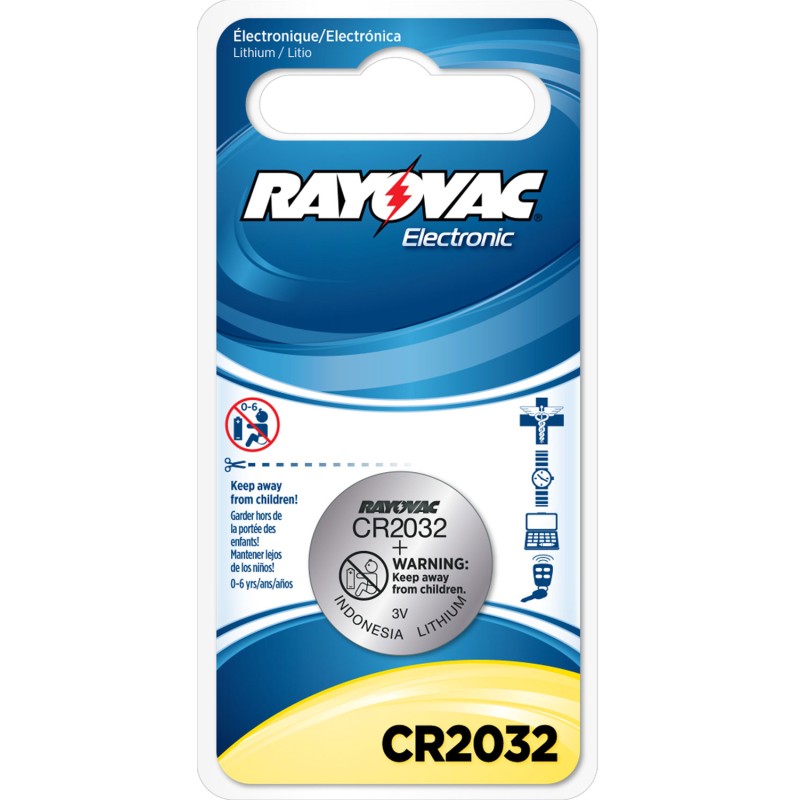 Rayovac KECR20321 CR2032  3V LiIon 225 mAh