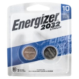 Energizer 2032BP2 CR2032  3V Lithium 235 mAh 2 Batteries in Pack