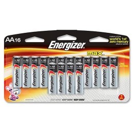 Energizer E91LP16 AA Max 1.5V Alkaline Qty 16 Single Pack