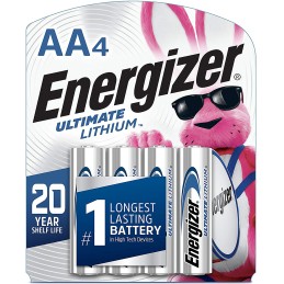 Energizer L91SBP4H3 AA Ultimate 1.5V Lithium Qty 4 Single Pack