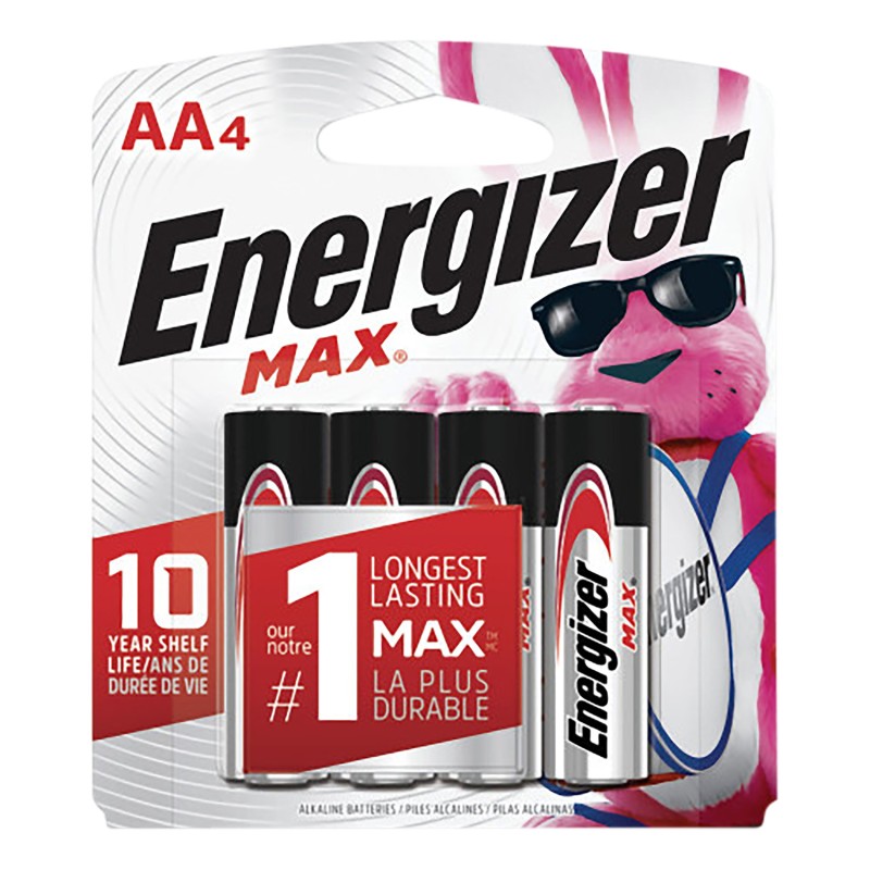 Energizer E91BP4 MAX AA Batteries  Alkaline 1.5 Volts Qty 24 4 Pack