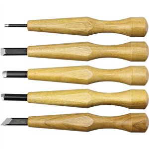 Power Grip Wood Chisel Set 5pc