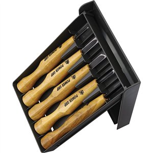 Power Grip Wood Chisel Set 5pc