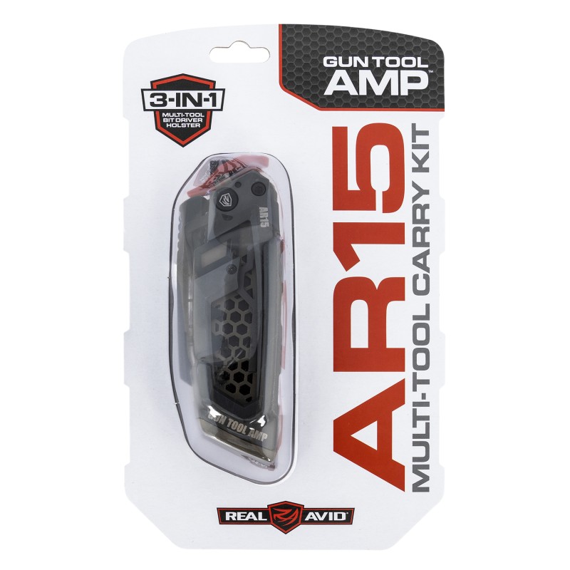 Real Avid AVGTAMPAR Gun Tool AMPAR GrayOD Steel Folding Multitool for AR15