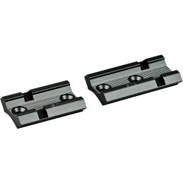 Redfield Mounts 47522 Aluminum Base Pairs  Black Remington 7400