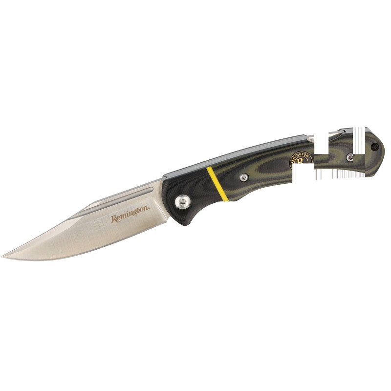 Remington Accessories 15639 Hunter Lock Back Folding Stainless Steel Blade MultiColor G10 Handle