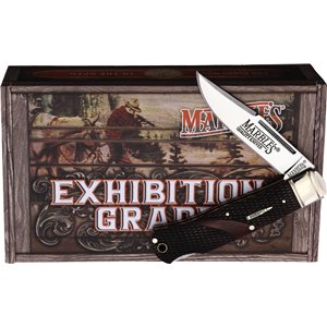 Lockback Brown Checkered Bone