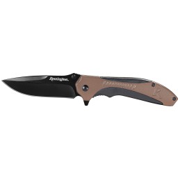 Remington Accessories 15669 Sportsman  Folding 8Cr13MoV SS Blade BlackTan G10 Handle Includes Pocket Clip