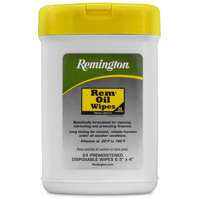 Remington Accessories 16325 Rem Oil  CleansLubricatesProtects Wipes 24 Count