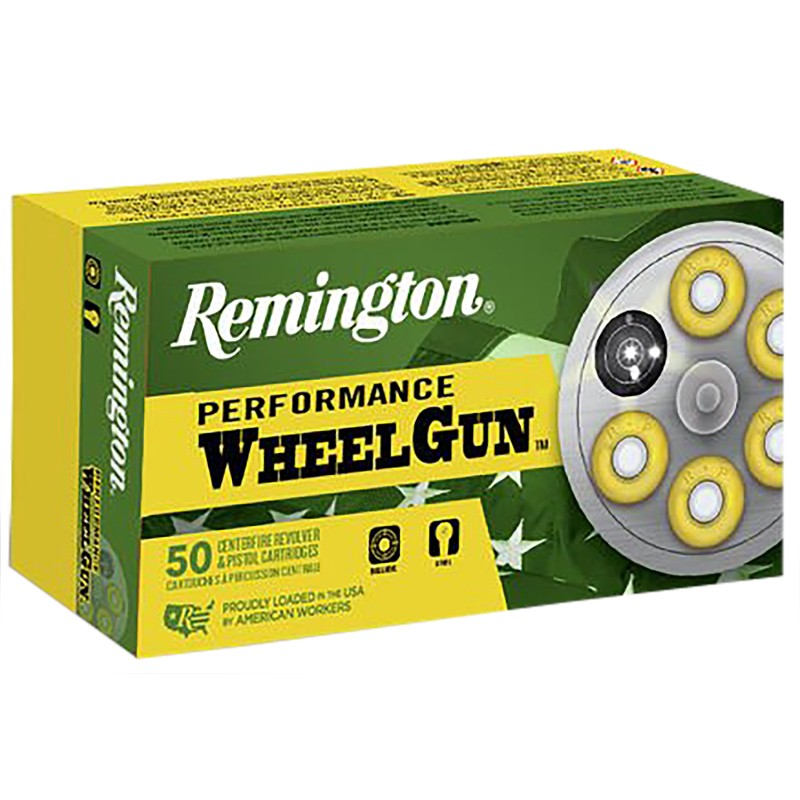 Remington Ammunition 22340 Performance WheelGun  45 Colt 250 gr Lead Round Nose 50 Per Box 10 Case