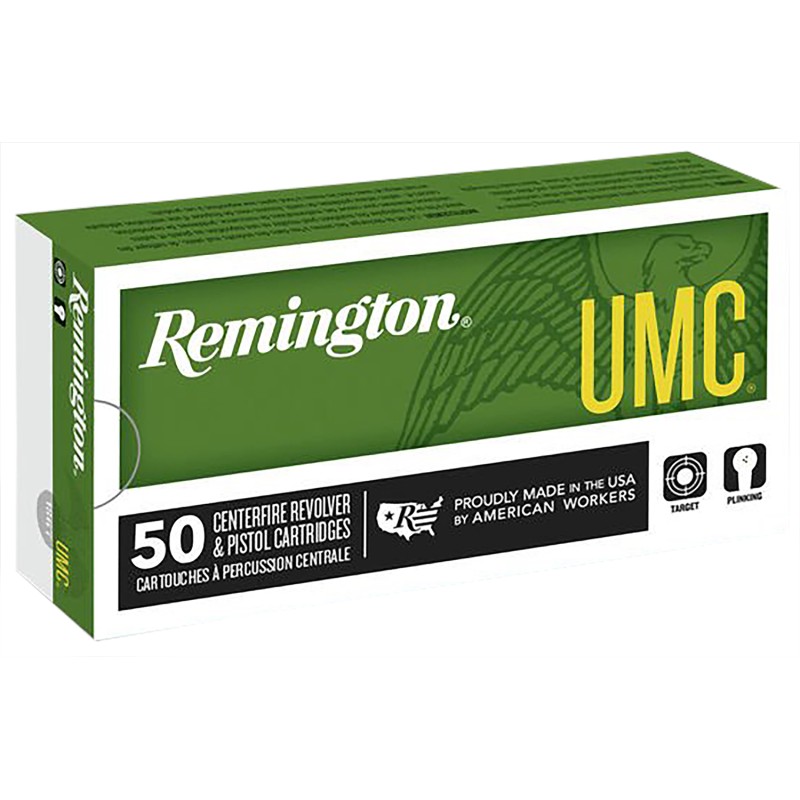 Remington Ammunition 23716 UMC  25 ACP 50 gr Full Metal Jacket 50 Per Box 10 Case