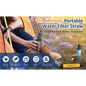 Water Filter Straw Camo