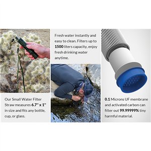 Water Filter Straw Camo