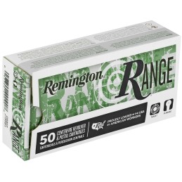 Remington Ammunition 28564 Range  9mm Luger 115 gr Full Metal Jacket 50 Per Box 10 Case