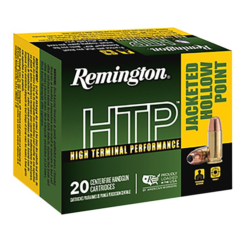 Remington Ammunition 23012 HTP  45 Colt 230 gr Jacket Hollow Point 20 Per Box 25 Case