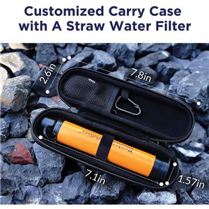 Water Filter Straw with Case