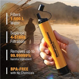 Water Filter Straw Orange