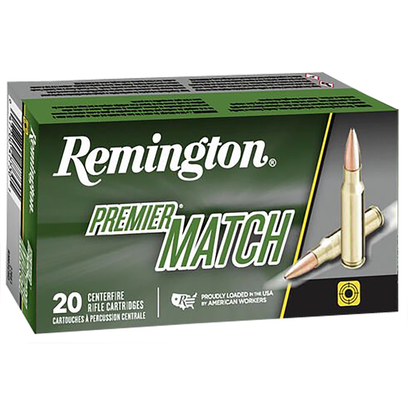 Remington Ammunition 27680 Premier Match 223 Rem 69 gr Sierra MatchKing BTHP 20 Per Box 10 Cs