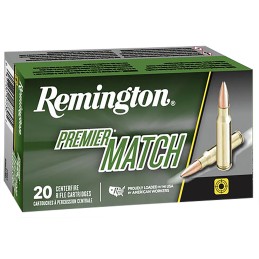 Remington Ammunition 27661 Premier Match 6.5 Creedmoor 140 gr Sierra MatchKing BTHP 20 Per Box 10 Cs