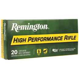 Remington Ammunition 21303 High Performance Rifle 222 Rem 50 gr Pointed Soft Point 20 Per Box 10 Case