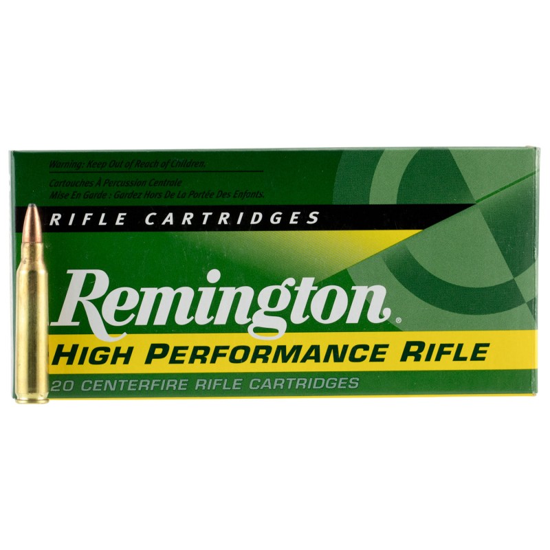 Remington Ammunition 28399 High Performance Rifle 223 Rem 55 gr Pointed Soft Point 20 Per Box 10 Case