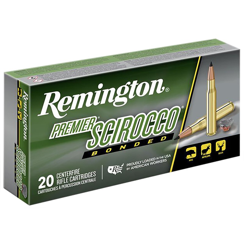 Remington Ammunition 29330 Premier Scirocco Bonded 300 Win Mag 180 gr Swift Scirocco Bonded 20 Per Box 10 Cs