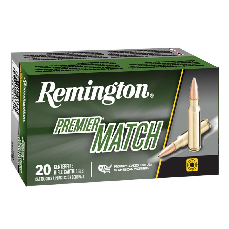 Remington Ammunition 27673 Premier Match 6.5 PRC 145 gr Berger Open Tip Match 20 Per Box 10 Cs