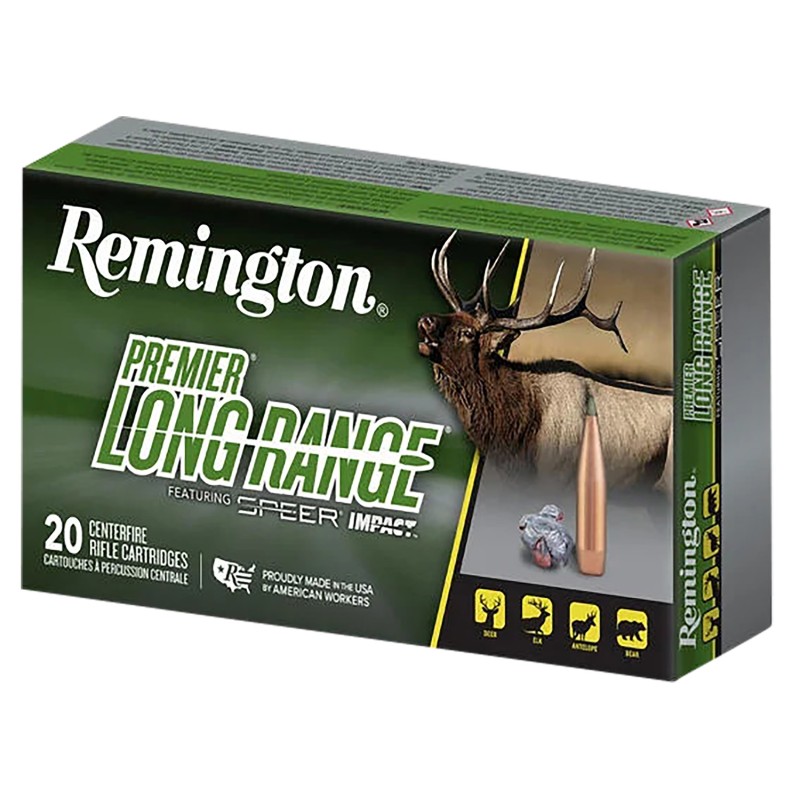 Remington Ammunition R21341 Premier Long Range 6.5 Creedmoor 140 gr Speer Impact 20 Per Box 10 Case