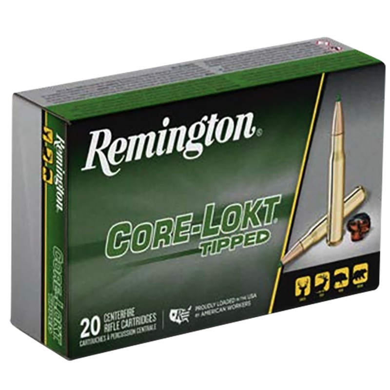 Remington Ammunition R20039   7mm08 Rem 140 gr Core Lokt Tipped 20 Per Box 10 Case