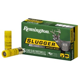 Remington Ammunition 28608 Slugger High Velocity 20 Gauge 2.75 12 oz Rifled Slug Shot 5 Per Box 50 Cs